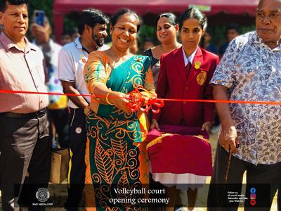 පාසැලට නව වොලිබෝල් පිටියක් 